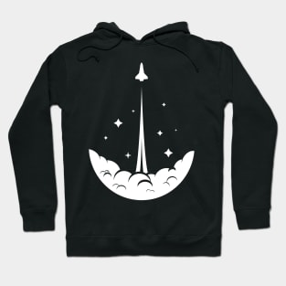 Space Shuttle Launch Minimalist Hoodie